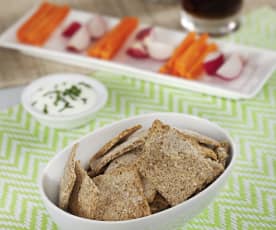 Crackers de salvado de avena