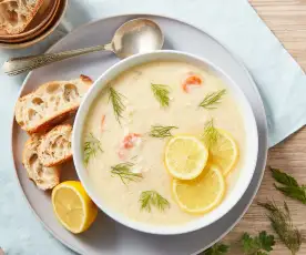 Avgolemono (Greek-style Chicken Soup)