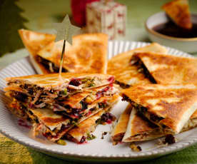 Christmas Quesadillas