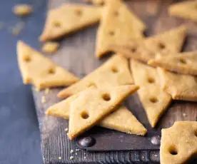 Bolachas de queijo vegan