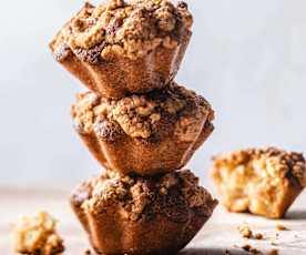 Muffins aux pommes façon crumble