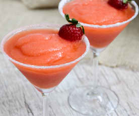 Frozen margarita de morango