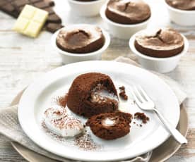 Soufflè ai due cioccolati