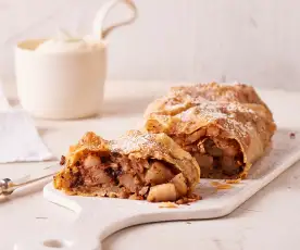 Birnen-Schoko-Strudel