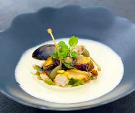 Royale de moules marinières au muscadet - Eric Guérin