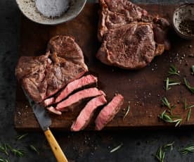 Sous-vide côte de bœuf, désossée