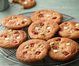 Strawberry White Chocolate Cookies