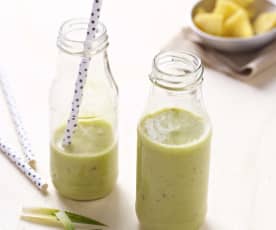 Smoothie avocat, ananas, vanille