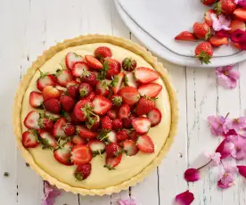 Tarte de primavera com morango