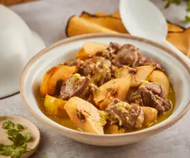 Tajine d'agneau aux coings