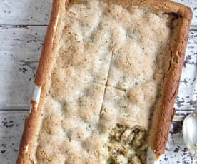 Pastel de pollo y puerro