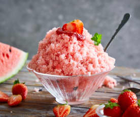 草莓西瓜冰沙