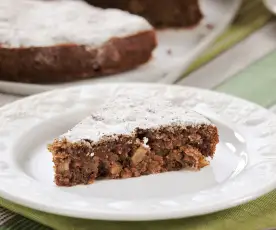 Bolo de chocolate e noz