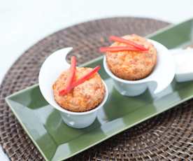 Muffins de jamón y queso