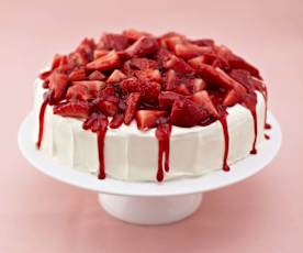 Erdbeer-Pfirsich-Torte