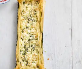 Tarte mit Spinat und Feta