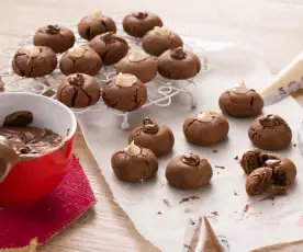 Galletas de crema de cacao y avellanas