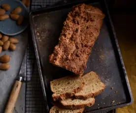 Pão de amêndoa e aveia sem glúten