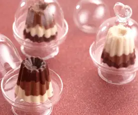 Bouchées aux trois chocolats