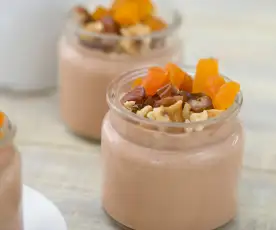 Mousse de nuez con dátiles y miel (Sin azúcar)