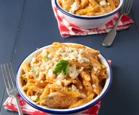 Creamy Buffalo Chicken Pasta