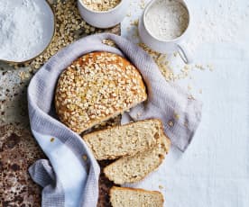 Pão de centeio e aveia