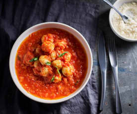 Gnocchi farcis aux anchois, sauce tomate au basilic