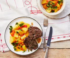 Bobbia mit Rinder-Minutensteak