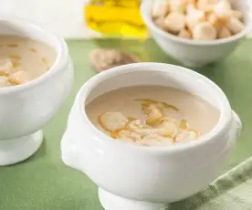 Sopa griega de garbanzos