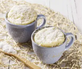 Vegan mug cake al cocco