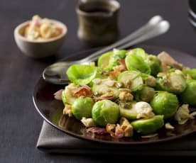 Brussels sprouts with lime crumb