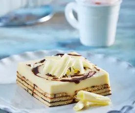 Tarta de chocolate blanco