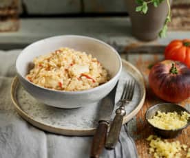 Risoto de bacalhau