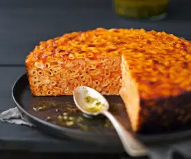 Gâteau de pâtes all'arrabbiata