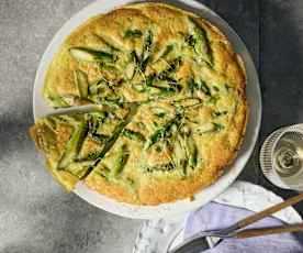 Grüne Spargel-Frittata