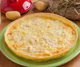 Quiche di patate e cipolle