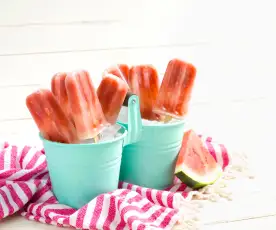 Watermelon Lime Popsicles