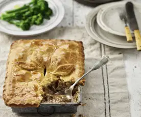 Tourte au bœuf et à la bière