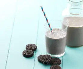 Batido de bolachas de cacau