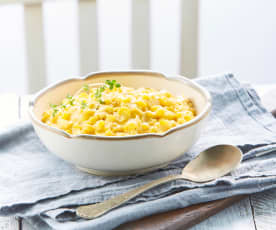 Elote amarillo con crema