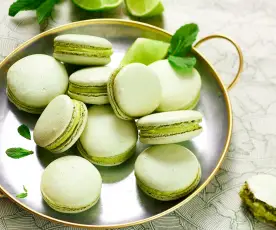 Macarons saveur mojito