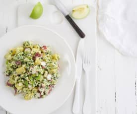 Salada de polvo com batata e maçã