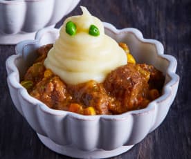 Carne guisada con fantasmas de patata