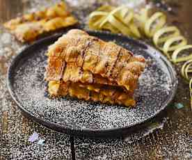 Chiacchiere zucca e cioccolato