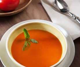 Crema ligera de tomate