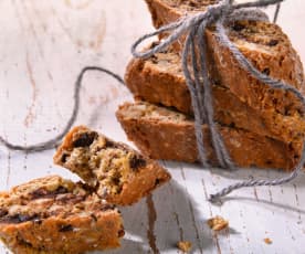 Cantucci integrali cioccolato e nocciole