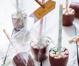 Hot chocolate on a stick