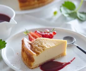 Cheesecake de tofu (sin lactosa)