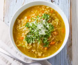 Chunky Vegetable Barley Soup