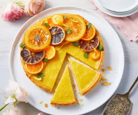 Tartă cu cheag de portocale